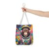 Vibrant Astronaut Monkey Tote Bag | Fun Space-Themed Eco-Friendly Fashion - Image 12