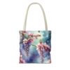 Floral Wisteria Tote Bag - Stylish Eco-Friendly Handbag for Everyday Use - Image 14