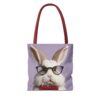 Whimsical Rabbit Tote Bag - Cute Bunny Design with Glasses - Perfect for Easter & Everyday Use - Image 6