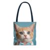 Adorable Cat Tote Bag with Blue Eyes and Bowtie - Perfect for Cat Lovers - Image 18