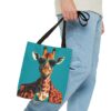 Cool Giraffe Tote Bag - Stylish Animal Print Bag for Everyday Use - Image 3