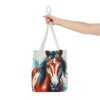 Vibrant Horse Artwork Tote Bag - Perfect for Equestrian Lovers and Animal Enthusiasts - Image 12