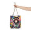 Vibrant Astronaut Monkey Tote Bag | Fun Space-Themed Eco-Friendly Fashion - Image 16