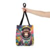 Vibrant Astronaut Monkey Tote Bag | Fun Space-Themed Eco-Friendly Fashion - Image 4