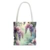 Floral Wisteria Tote Bag - Stylish Eco-Friendly Handbag for Everyday Use - Image 9