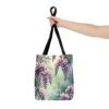 Floral Wisteria Tote Bag - Stylish Eco-Friendly Handbag for Everyday Use - Image 4