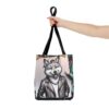 Cool Wolf Tote Bag - Stylish Graphic Design for Animal Lovers - Image 4