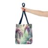 Floral Wisteria Tote Bag - Stylish Eco-Friendly Handbag for Everyday Use - Image 20