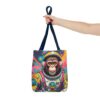 Vibrant Astronaut Monkey Tote Bag | Fun Space-Themed Eco-Friendly Fashion - Image 20