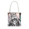 Cool Wolf Tote Bag - Stylish Graphic Design for Animal Lovers - Image 9