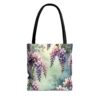 Floral Wisteria Tote Bag - Stylish Eco-Friendly Handbag for Everyday Use - Image 2