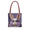 Whimsical Rabbit Tote Bag - Cute Bunny Design with Glasses - Perfect for Easter & Everyday Use - Image 5