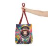 Vibrant Astronaut Monkey Tote Bag | Fun Space-Themed Eco-Friendly Fashion - Image 8