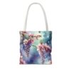 Floral Wisteria Tote Bag - Stylish Eco-Friendly Handbag for Everyday Use - Image 10