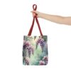 Floral Wisteria Tote Bag - Stylish Eco-Friendly Handbag for Everyday Use - Image 8