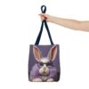 Whimsical Rabbit Tote Bag - Cute Bunny Design with Glasses - Perfect for Easter & Everyday Use - Image 20