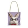 Whimsical Rabbit Tote Bag - Cute Bunny Design with Glasses - Perfect for Easter & Everyday Use - Image 14