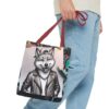 Cool Wolf Tote Bag - Stylish Graphic Design for Animal Lovers - Image 7