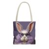 Whimsical Rabbit Tote Bag - Cute Bunny Design with Glasses - Perfect for Easter & Everyday Use - Image 13