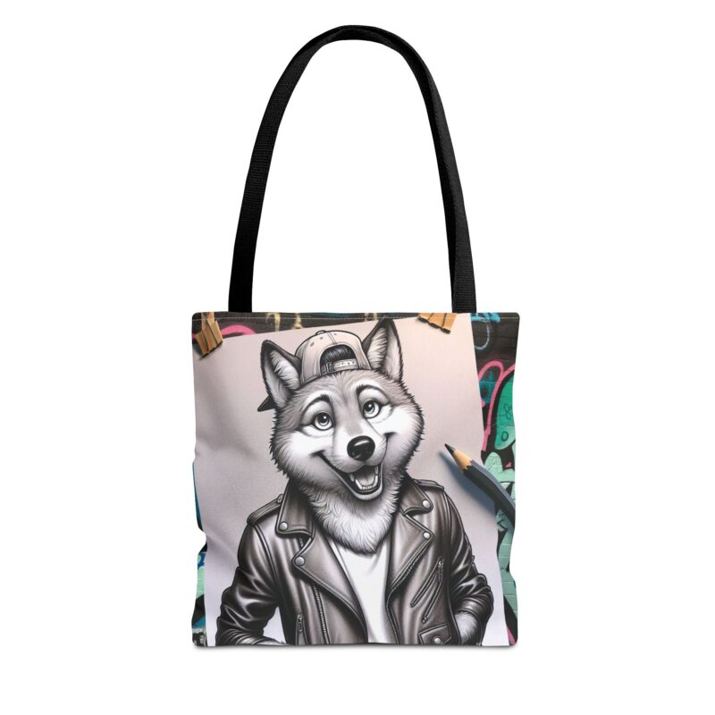 Cool Wolf Tote Bag - Stylish Graphic Design for Animal Lovers