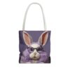 Whimsical Rabbit Tote Bag - Cute Bunny Design with Glasses - Perfect for Easter & Everyday Use - Image 9