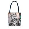 Cool Wolf Tote Bag - Stylish Graphic Design for Animal Lovers - Image 17