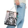 Cool Wolf Tote Bag - Stylish Graphic Design for Animal Lovers - Image 11