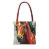 Vibrant Horse Artwork Tote Bag - Perfect for Equestrian Lovers and Animal Enthusiasts - Image 6