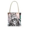 Cool Wolf Tote Bag - Stylish Graphic Design for Animal Lovers - Image 13